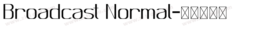 Broadcast Normal字体转换